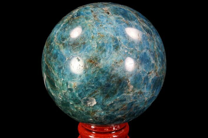 Bargain, Bright Blue Apatite Sphere - Madagascar #90198
